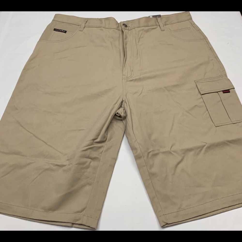 Brand New Pair of FUBU Beige Khaki Shorts Size 48
